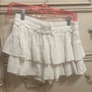 white ruffle skirt